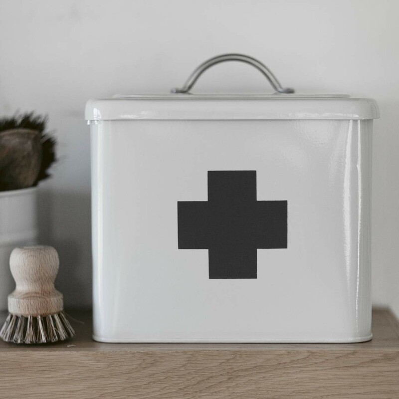 FIRST AID BOX IN CHALK