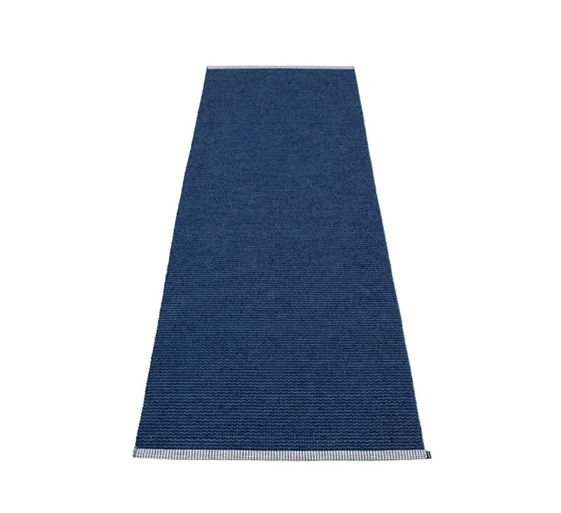 PAPPELINA RUG - MONO DARK BLUE/ DENIM 70x200cm