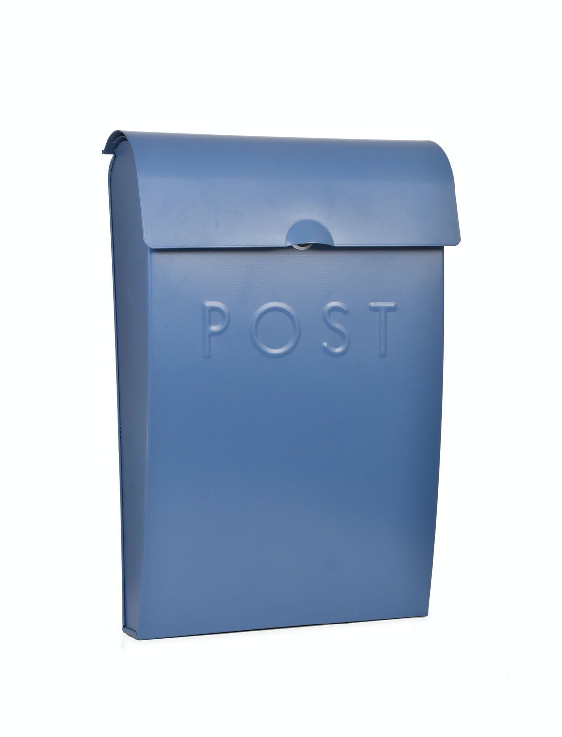 STEEL POST BOX - LULWORTH BLUE