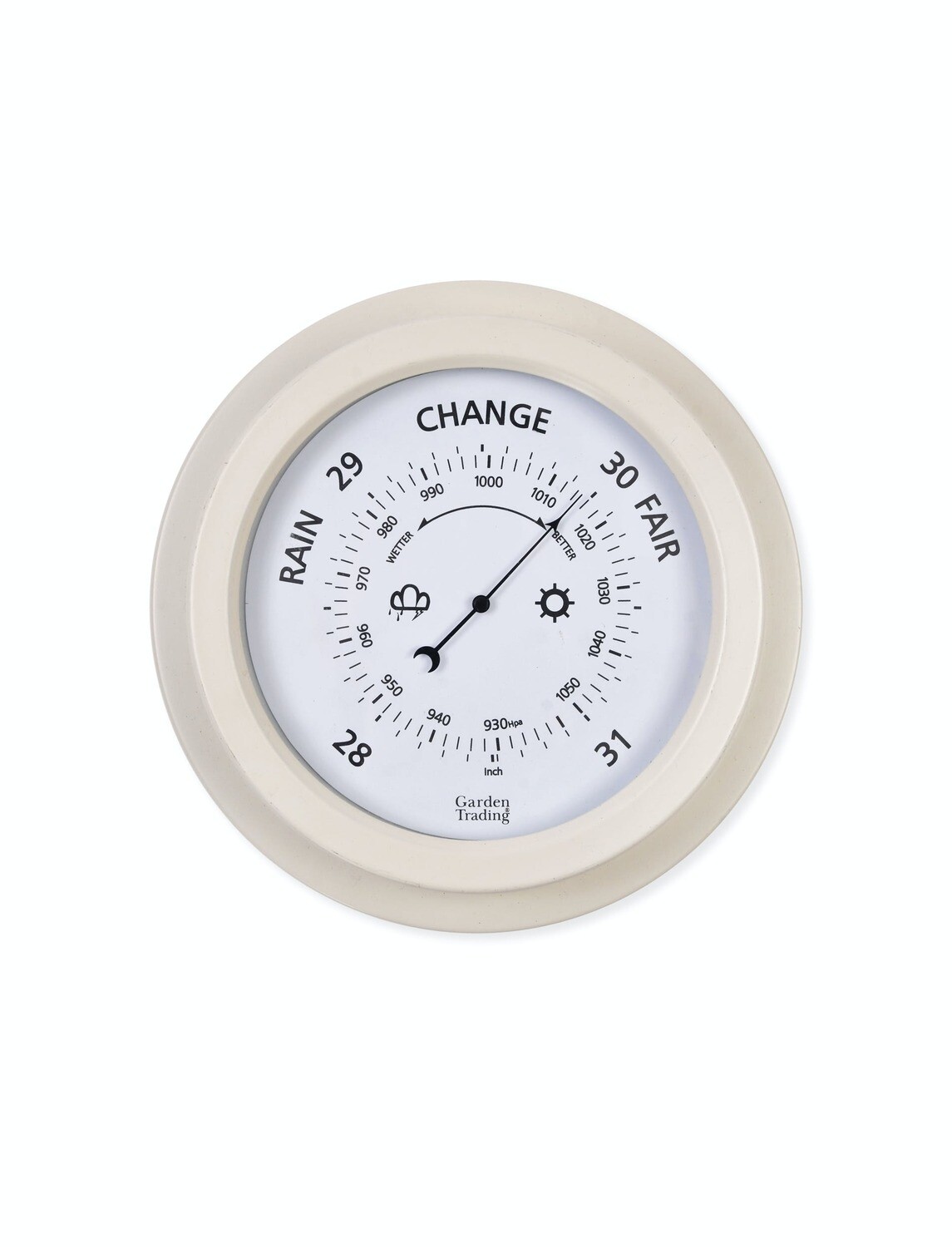 TENBY BAROMETER - WINTER WHITE