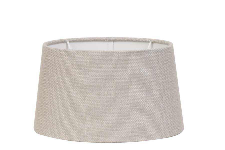 OVAL SHADE - LINEN - LIGHT GREY - 25x21x14cm