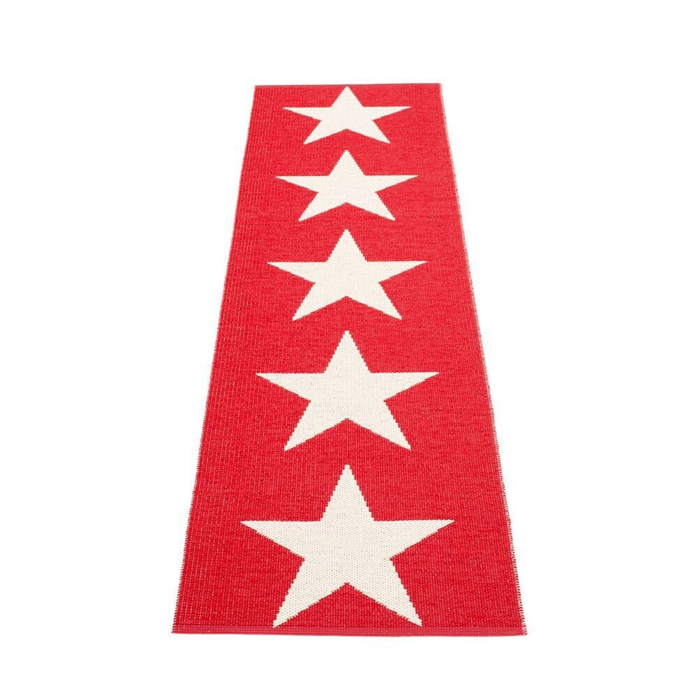 PAPPELINA RUG - VIGGO RED - 70x150cm