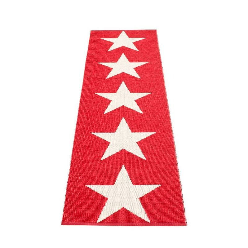 PAPPELINA RUG - VIGGO RED - 70x150cm