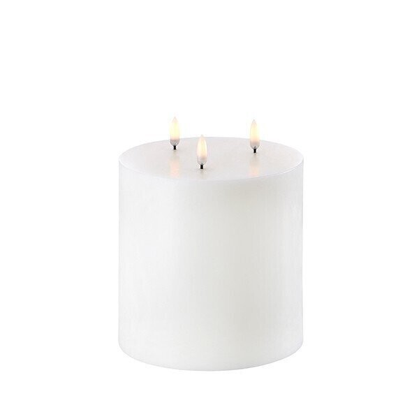 UYUNI REAL FLICKER LED TRIPLE FLAME CANDLE - 15x15cm - NORDIC WHITE