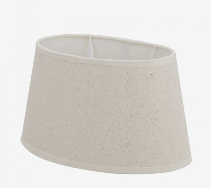 OVAL CREAM LINEN SHADE - 35 - 23 - 20cm