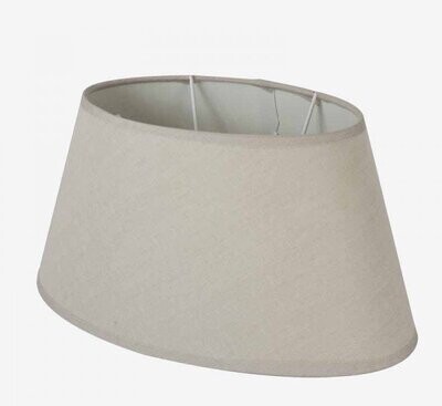 TAUPE OVAL COTTON SHADE 25cm