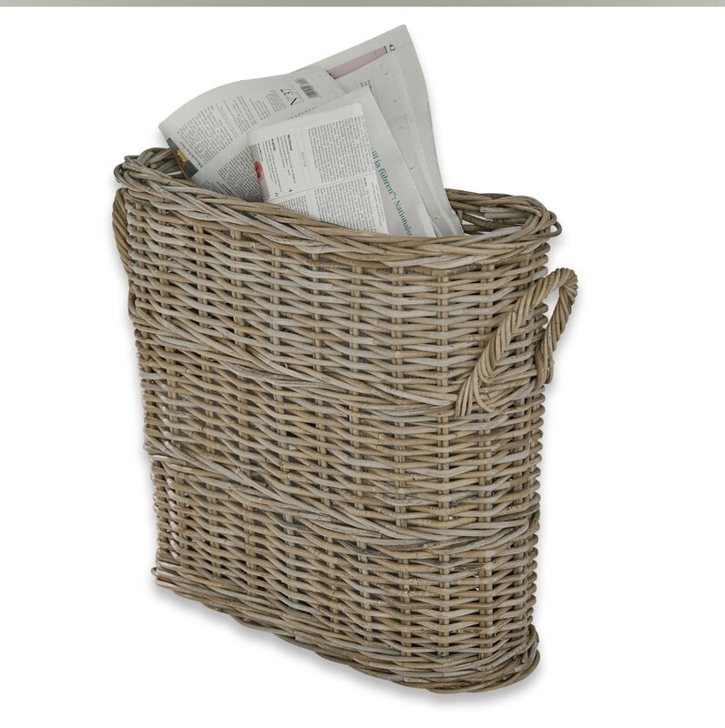 OVAL RATTAN UMBRELLA BASKET