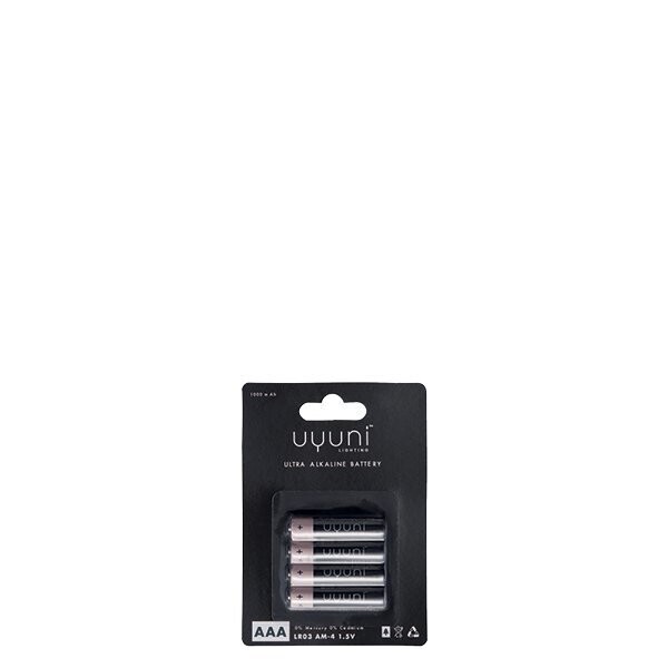 ALKALINE BATTERIES AAA, 1,5V, 1000MAH - 4 PACK