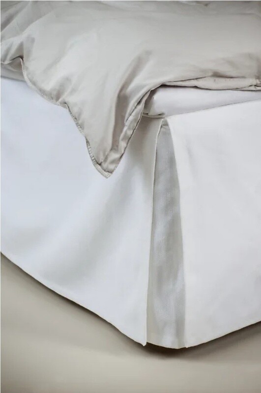 WEEKNIGHT BED SKIRT - WHITE
