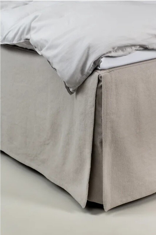 WEEKNIGHT BED SKIRT - ASH
