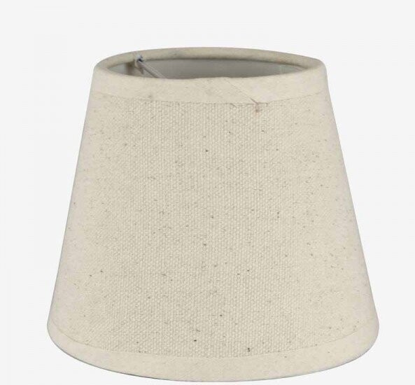 CREAM COTTON CANDLE BULB CLIP ON SHADE