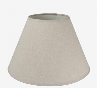 ROUND TAUPE LINEN SHADE - 20cm