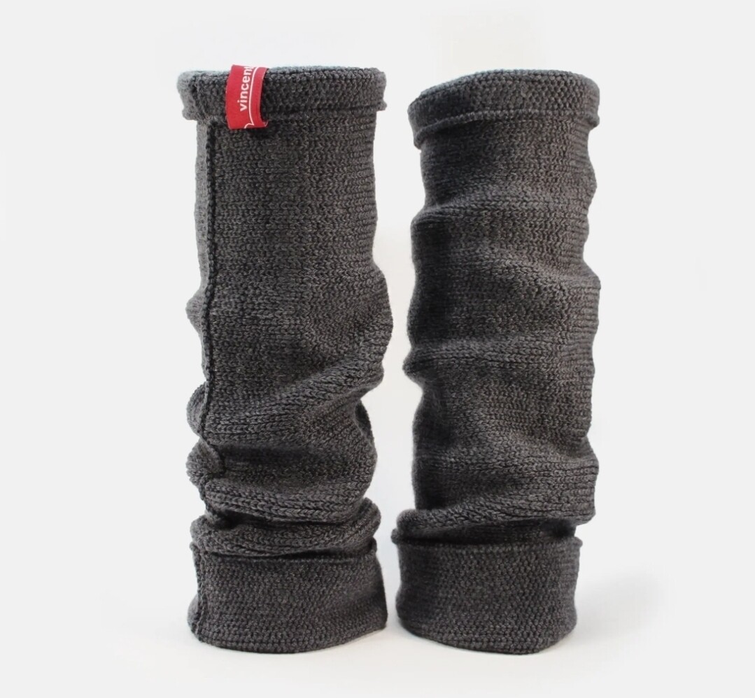 LEG WARMERS MERINO WOOL GREY