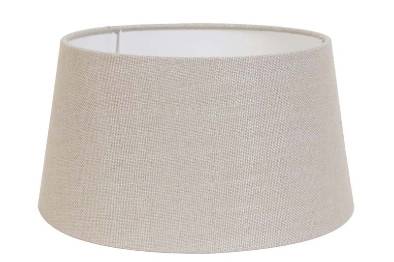 ROUND SHADE - LINEN - LIGHT GREY - 30x25x16cm