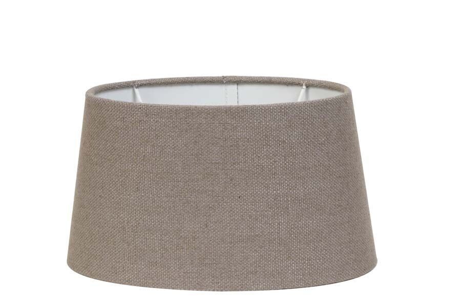 OVAL SHADE - LINEN - LIVER - 25x21x14cm