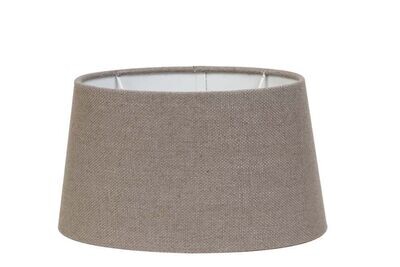 OVAL SHADE - LINEN - LIVER - 25x21x14cm