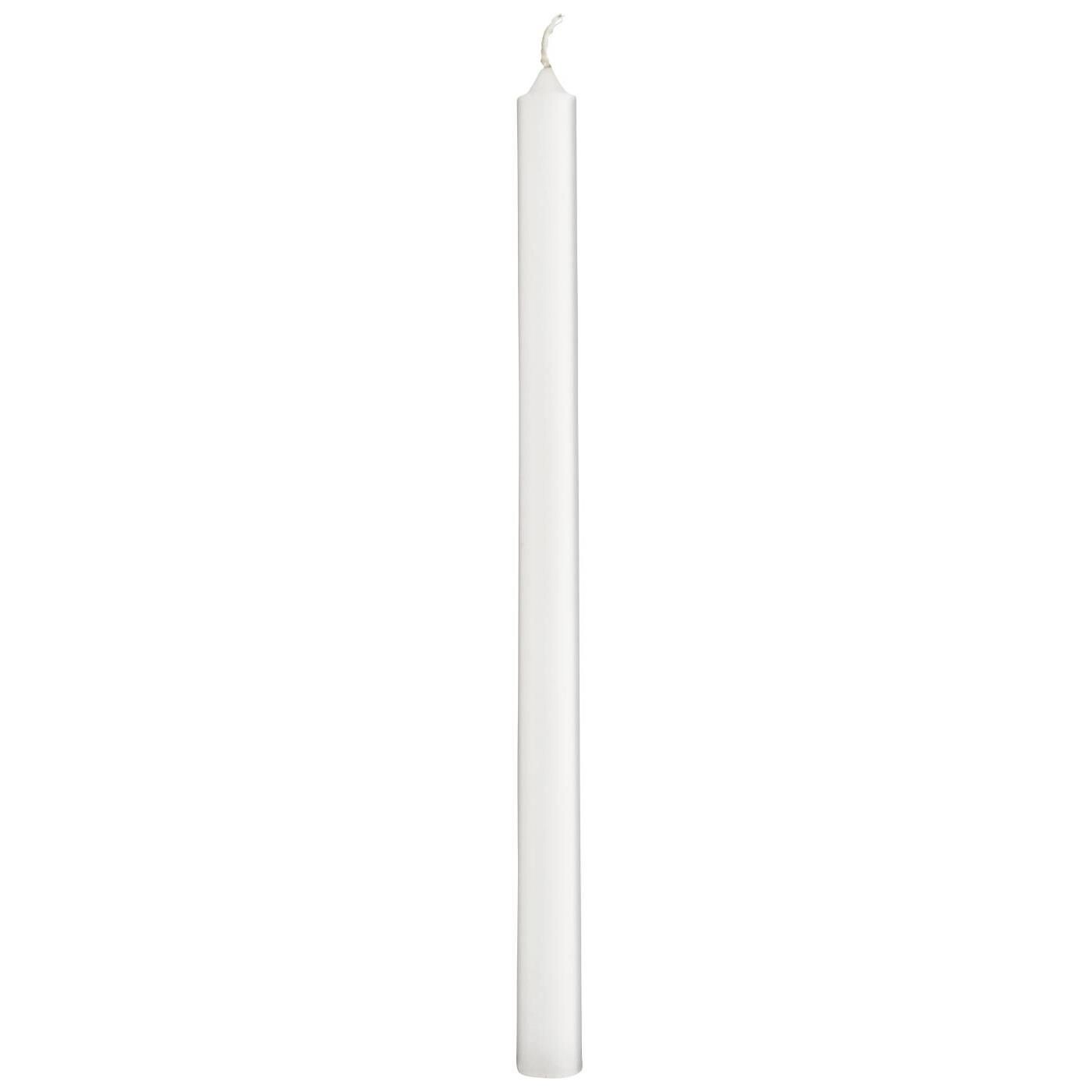 4 TALL TAPER CANDLES - WHITE