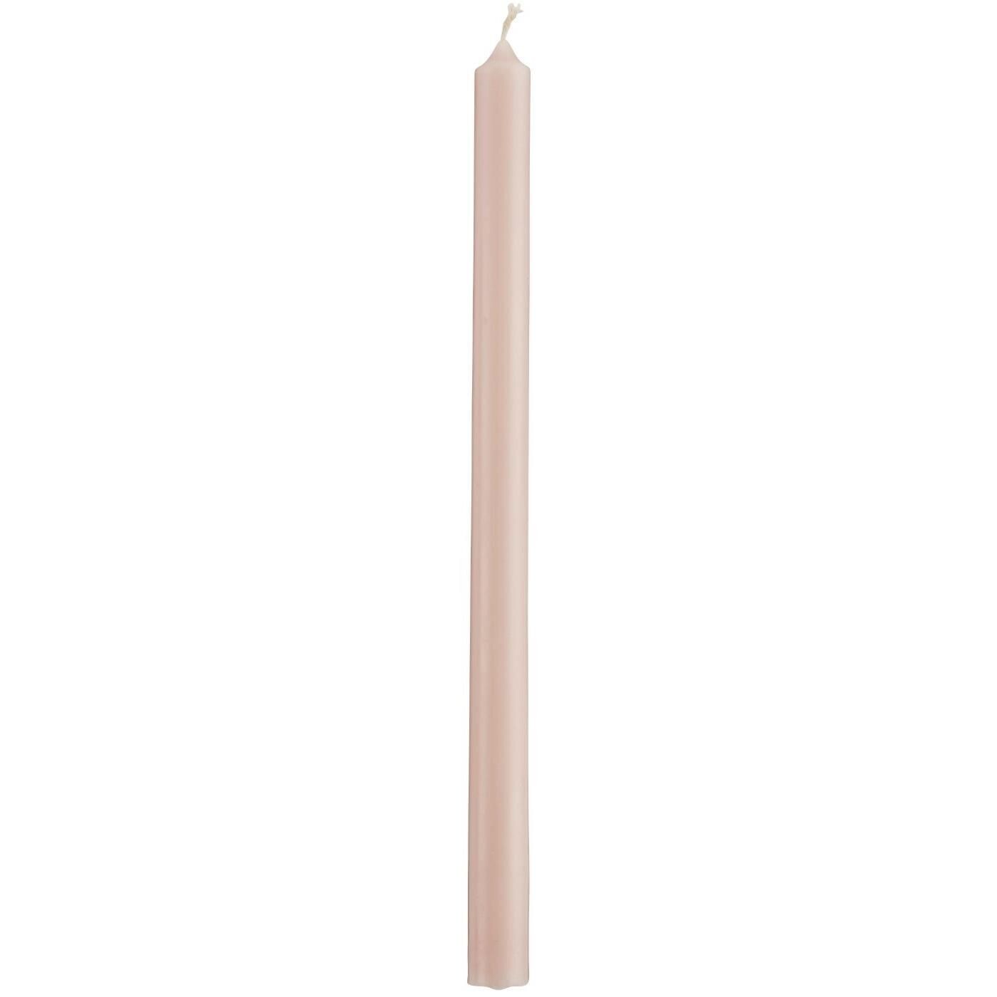 4 TALL TAPER CANDLES - DUSTY PINK