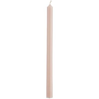 4 TALL TAPER CANDLES - DUSTY PINK