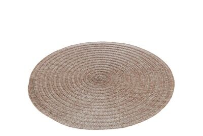 FINE BRAIDED LIGHT BROWN PLACEMAT