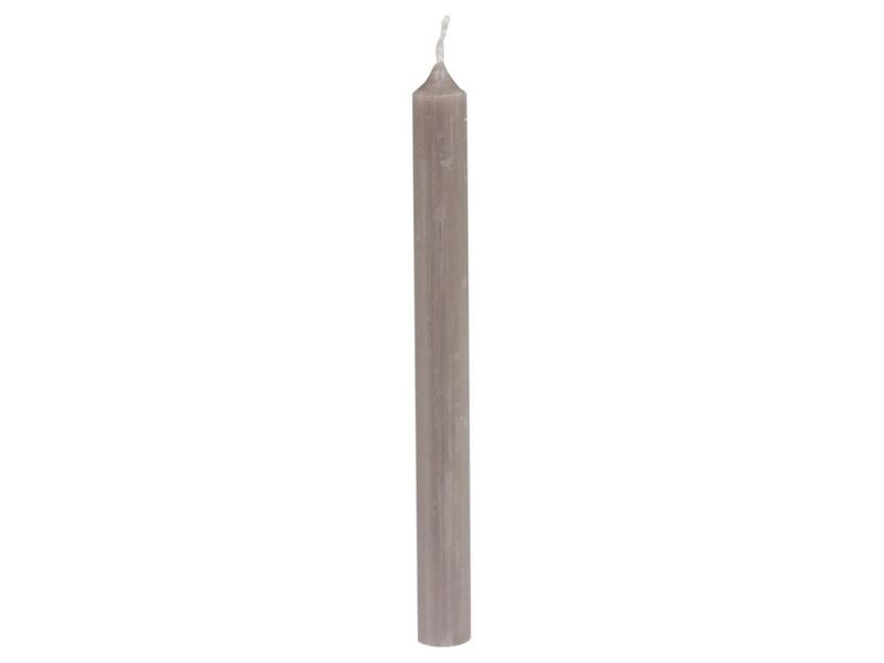 5 SHORT TAPER CANDLES LINEN