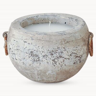 BRIDGEDALE LARGE STONE POTTED CANDLE