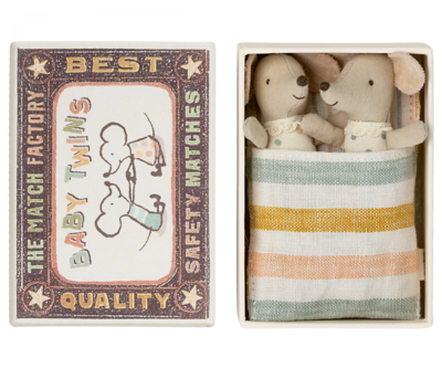 TWIN BABY MICE IN A MATCHBOX