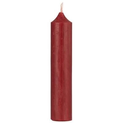 5 SHORT DINNER CANDLE BRIGHT RED