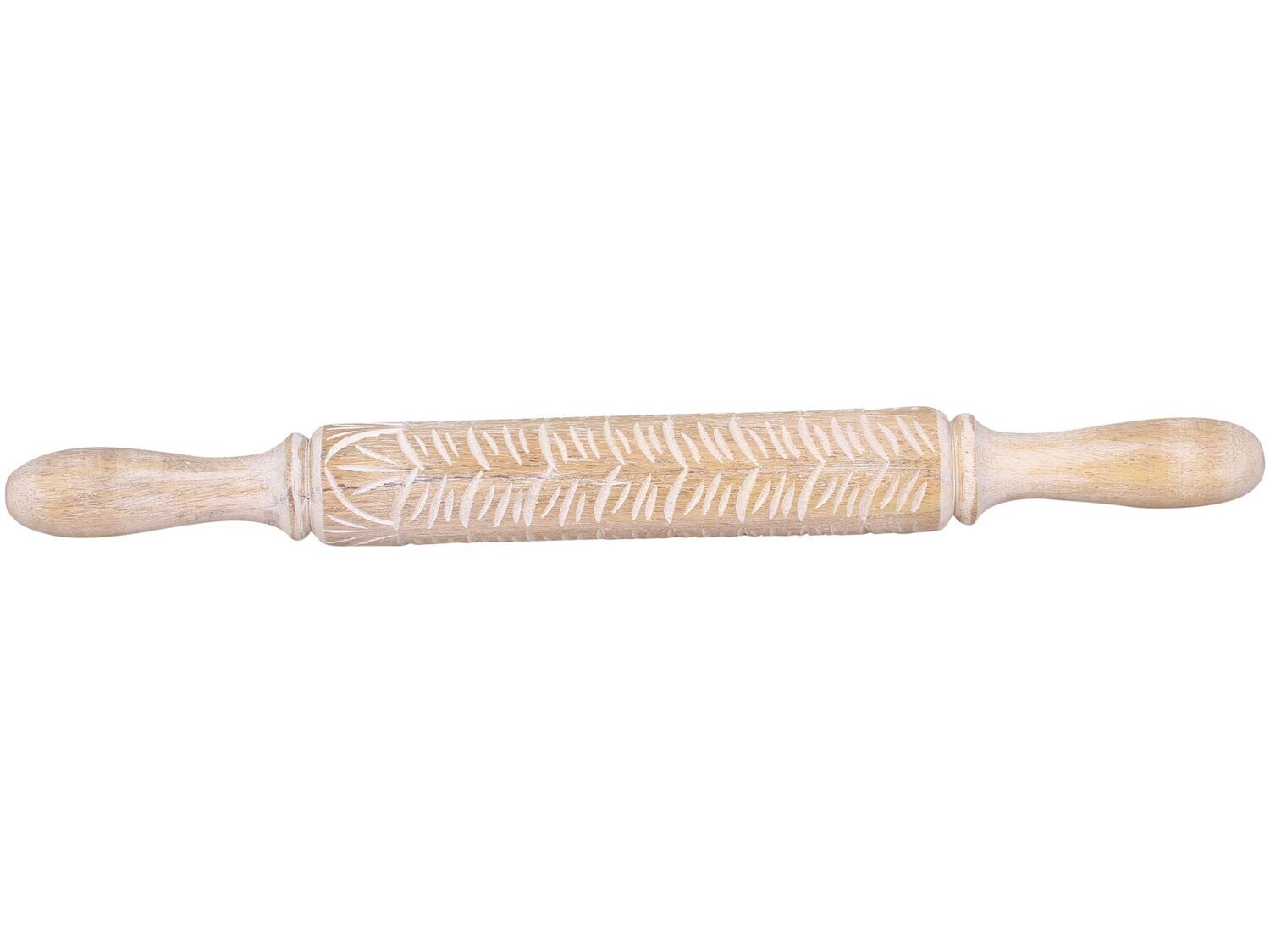 PATTERNED WOODEN ROLLING PIN