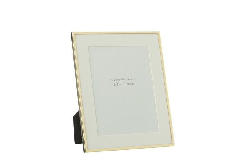 GOLD FINE RIM PHOTO FRAME 15x20cm - SIZE 4