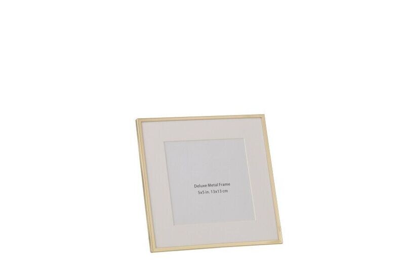 GOLD FINE RIM PHOTO FRAME 13x13cm - SIZE 1