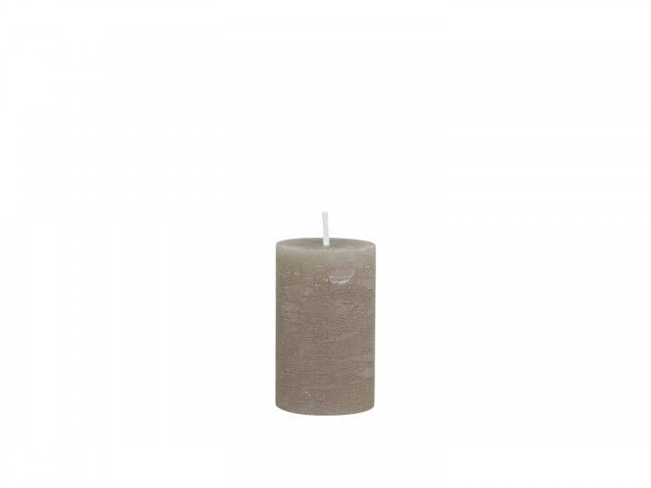 RUSTIC PILLAR  CANDLE - 8x5cm - LINEN