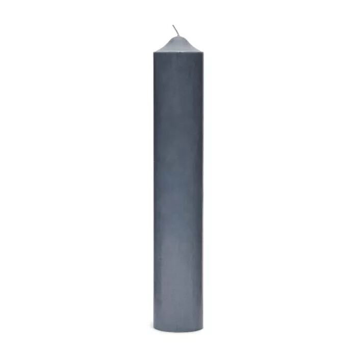 RM PILLAR CANDLE BLUE 7x40cm