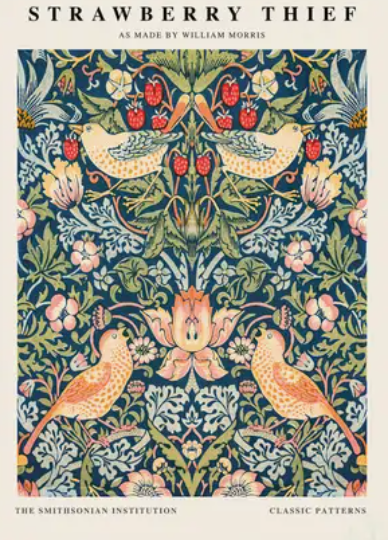 STRAWBERRY THIEF PRINT SIZE 30x40cm