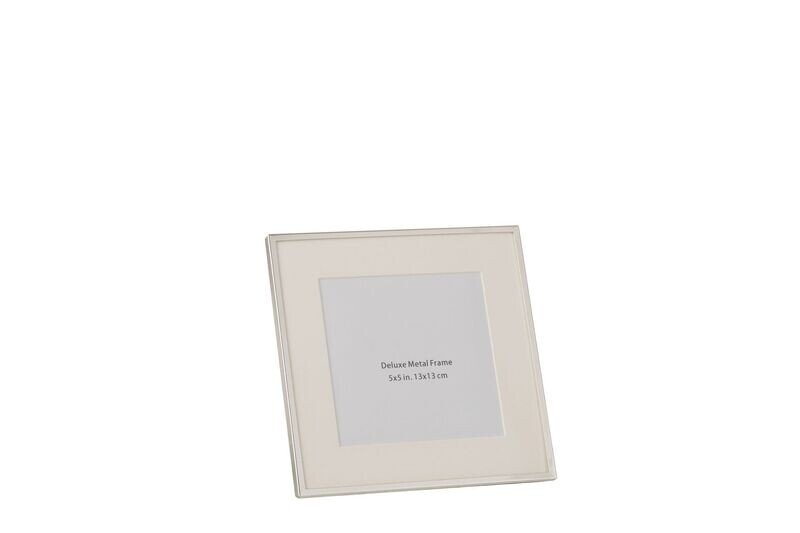 SILVER FINE RIM PHOTO FRAME 13x13cm - SIZE 1