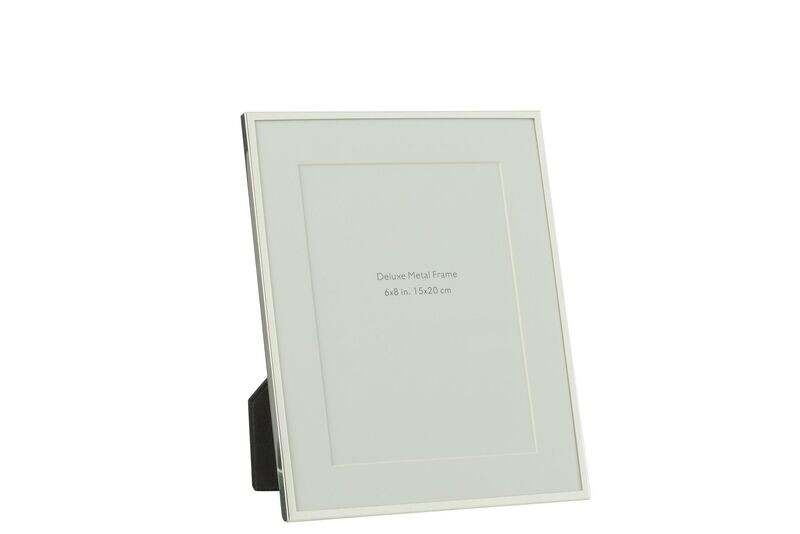 SILVER FINE RIM PHOTO FRAME 15x20cm - SIZE 4