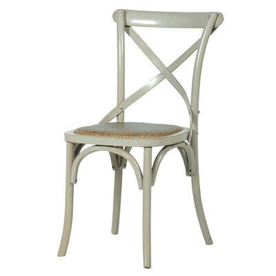 SAGE GREEN X BACK DINING CHAIR