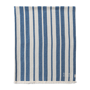 RM JULIUS STRIPE THROW IN BLUE AND WHITE