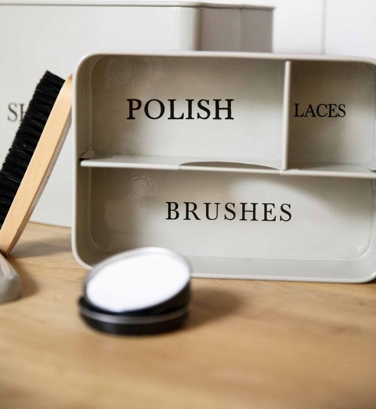 SHOE SHINE BOX - CLAY