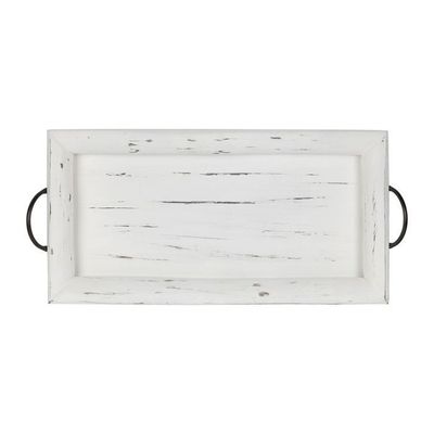 BLEACHED WOODEN TRAY