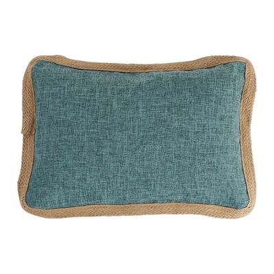 BALI CUSHION WITH JUTE TRIM 50x30cm