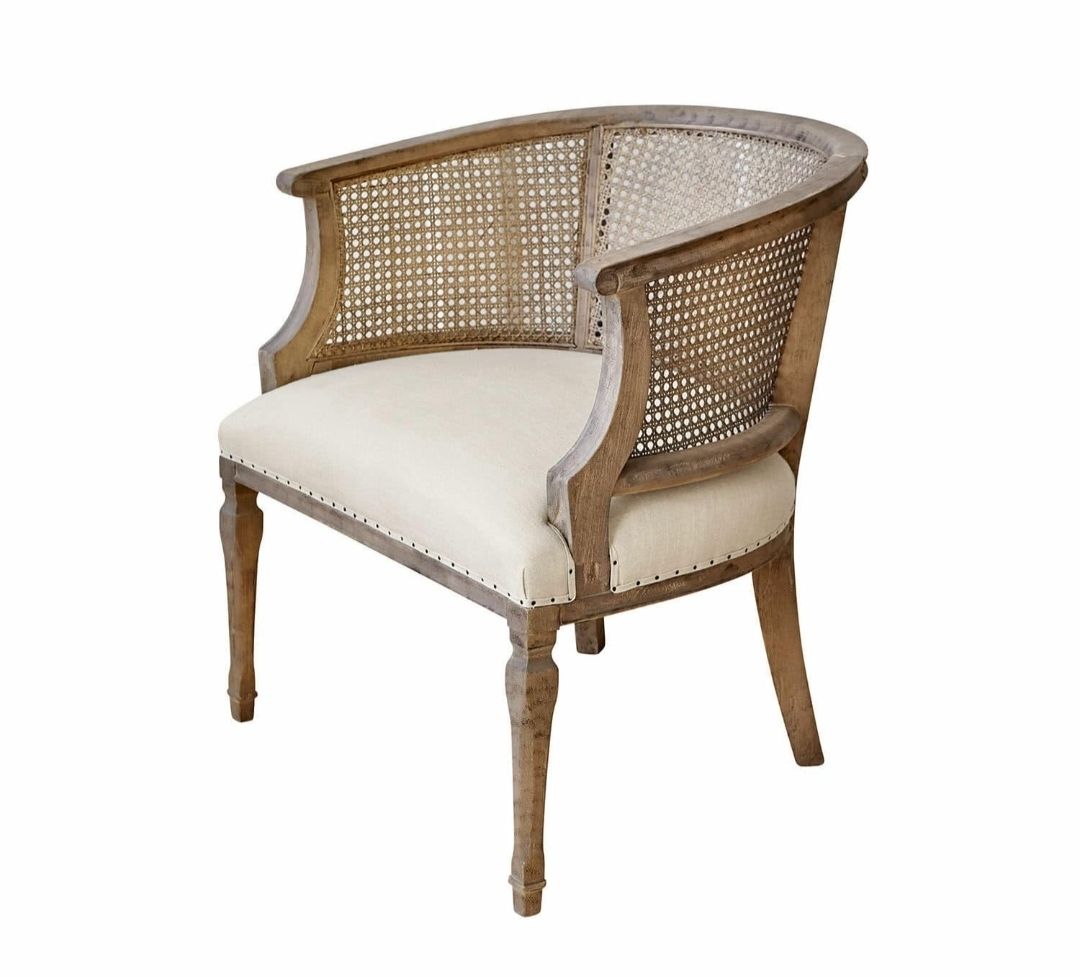 JOSEPHINE CURVED CANE BACK CHAIR