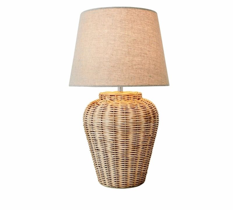 COAST RATTAN LAMP WITH SHADE