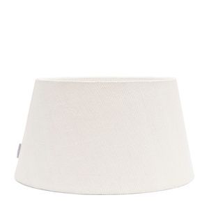 LINEN TAPER LAMPSHADE WHITE 45x25cm