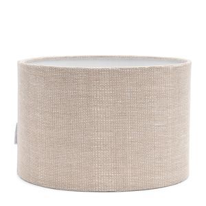 STRUCTURED LINEN CYLINDER SHADE 20x15cm