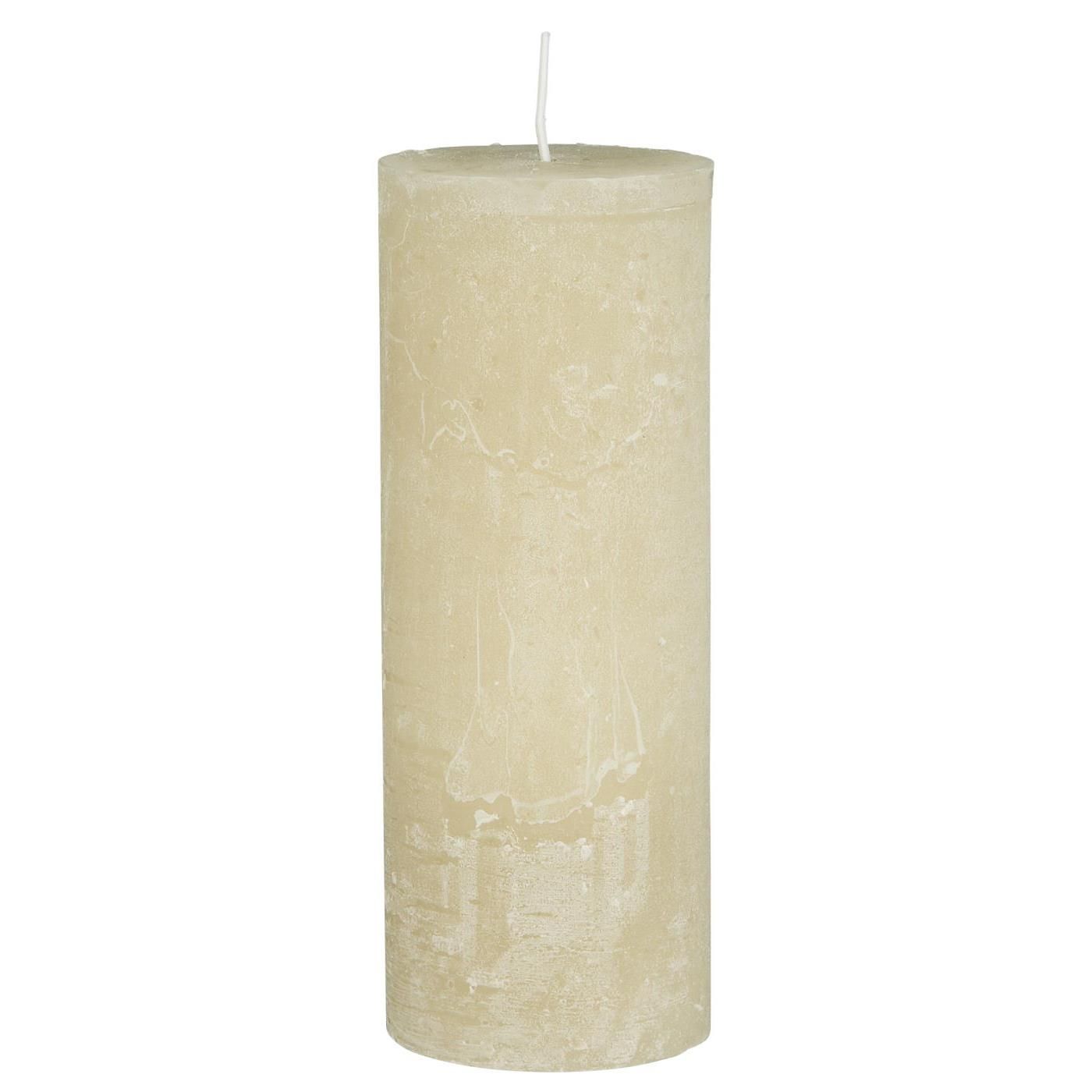 RUSTIC PILLAR CANDLE FOG H 18 Ø 6.8cm