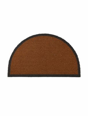 HALF MOON DOORMAT WITH CHARCOAL BORDER