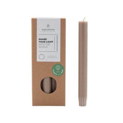 VEGAN DINNER CANDLE 10 PACK- CLAY