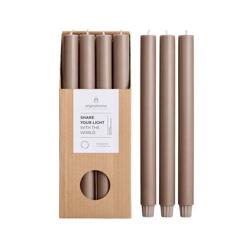 VEGAN EXTRA LONG CANDLE IN CLAY