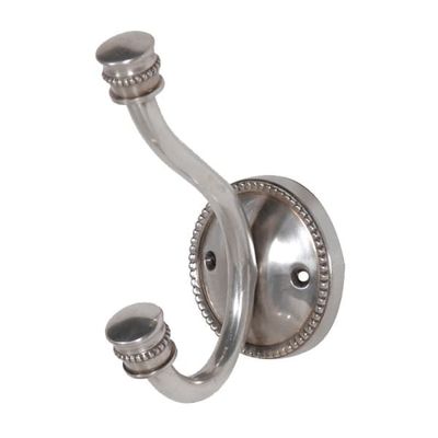 ANTIQUED SILVER COAT HOOK